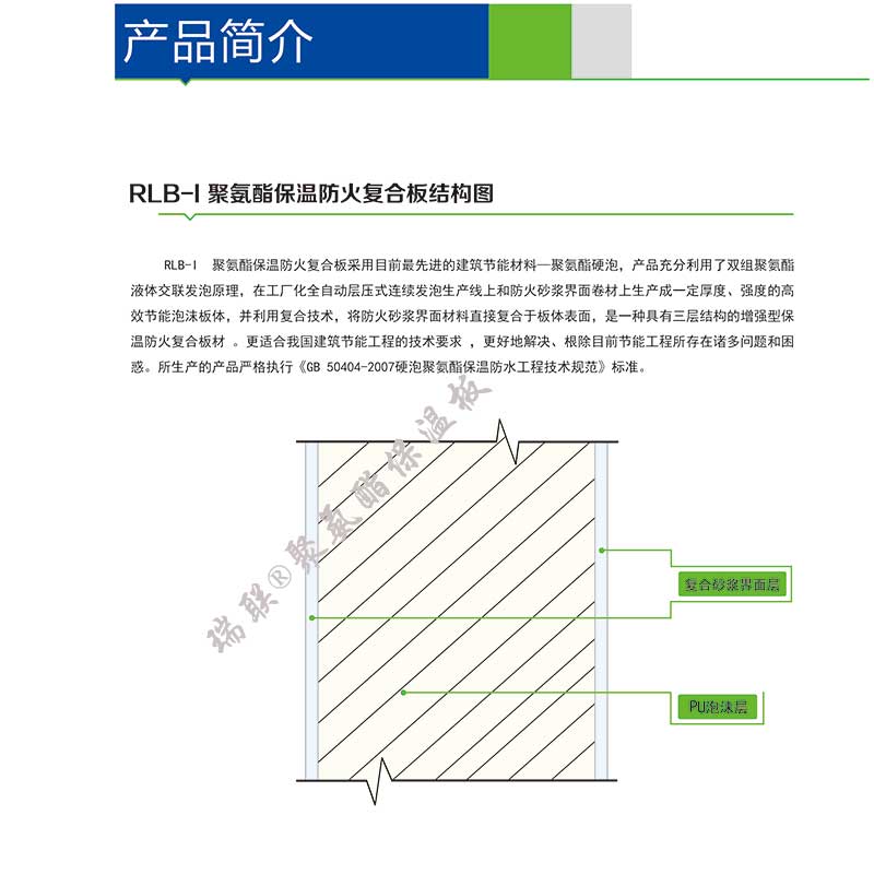 聚氨酯保溫板結構圖